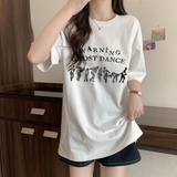 M376-P252025年春夏新款100%棉复古人像印花夏装短袖T恤宽松韩，女装T恤，星座617A-2