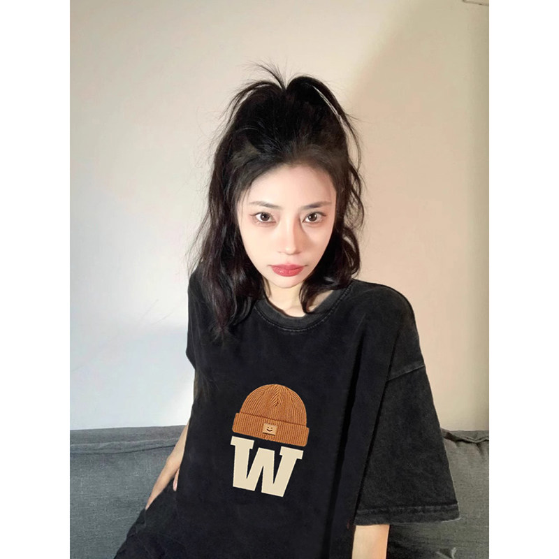 T0997-P25抖音春夏大码纯棉短袖T恤,女装T恤,星座617A-2