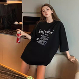 T037-P25潮美式复古纯棉T短袖t恤，女装T恤，星座617A-2