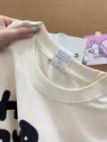 T0127-P25高品质纯棉小众设计便利贴字母前印花宽松短袖t恤女，女装T恤，星座617A-2