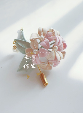 非遗缠花胸针新中式旗袍别针礼物