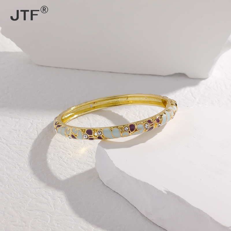 正宗北京景泰蓝手镯女细圈珐琅掐丝复古时尚镂空圆形开口包邮闺蜜