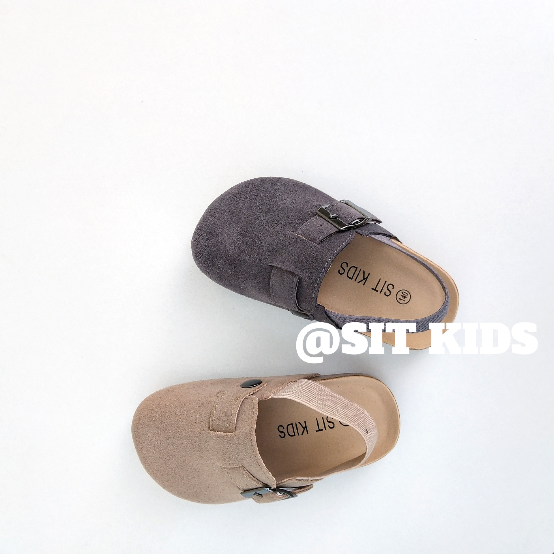 韩版儿童包头皮鞋半拖鞋