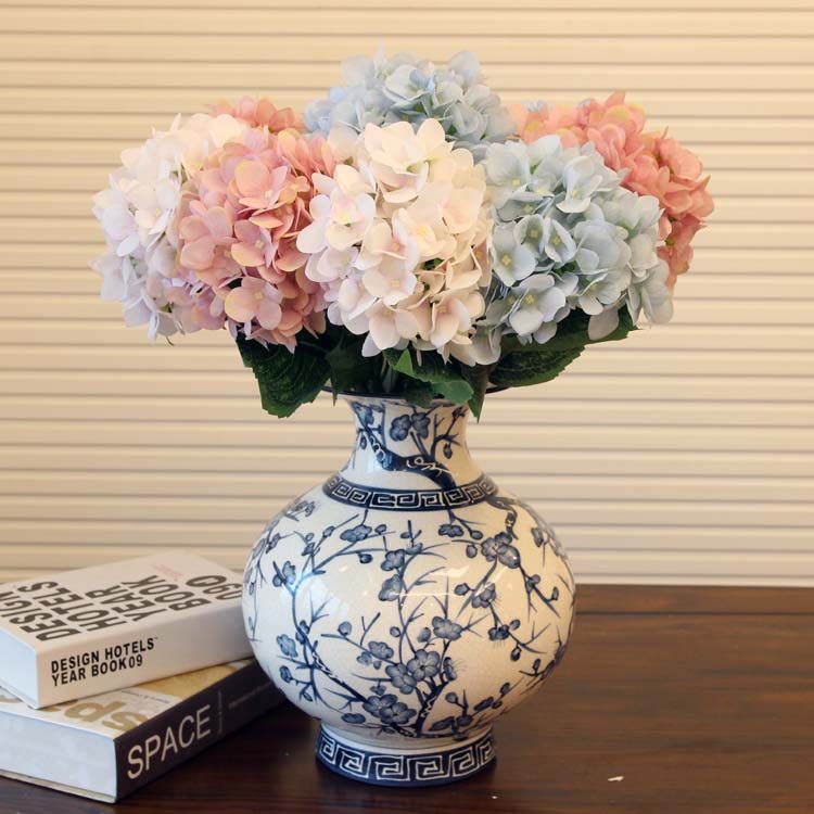 新中式陶瓷花瓶摆件 手工彩绘花瓶插花花器 现代简约美式大肚花瓶,家居饰品,花瓶,淘宝优惠券,粉丝福利购,淘宝优惠卷