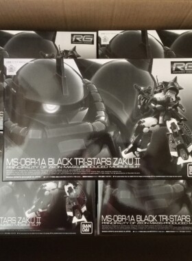 万代模型 PB RG MS-06R-1A 黑色三连星 高机动扎古 ZAKU 0079现货