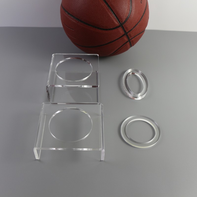 篮球透明U型底座托支架展示架台