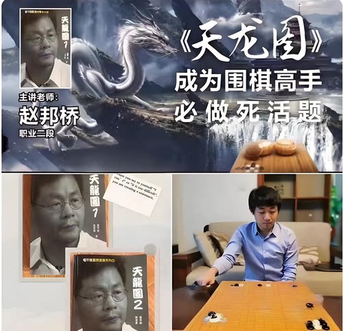 围棋教学视频课天龙图死活题讲解主讲赵邦桥职业二段100课1000题