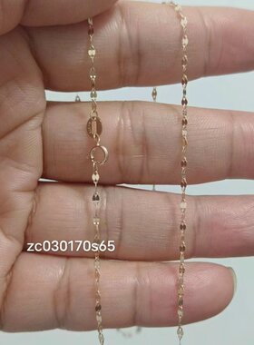 气质款纯10k金项链 配饰礼物 真金 DIY配件