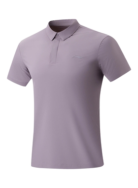 李宁健身系列男子冰感舒适防晒短袖POLO衫APLU003