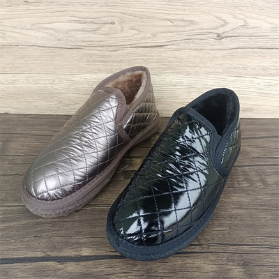 处理折扣平底厚绒保暖防水女单鞋