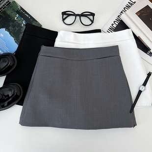 半身裙防走光短裙包臀裙a字裙女夏季 韩版 简约百搭高腰显瘦西装