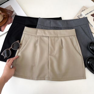 半身裙防走光短裙包臀裙a字裙女夏季 韩版 气质简约高腰显瘦西装