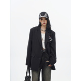 直播款中性风男女宽松四芒星设计小西装百搭西服F189-P95，男装西服套装，电商A152