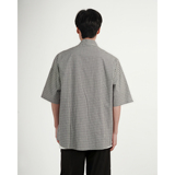 直播款2025夏季新款套头衬衫男生短袖衬衫五分袖大码C33-P48，男装T恤，电商A152