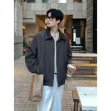 直播款2025秋冬新款拼接夹克韩版宽松翻领风衣夹克衫大码F329-P98，男装夹克，电商A152