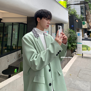 春秋西装男韩版潮流痞帅外套休闲上衣ins港风小西服大码F118-P95图片
