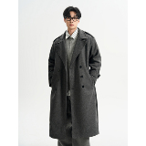 抖音 秋冬中长款男生过膝毛呢大衣男肩章加厚外套F399-P138,男装毛呢大衣,电商A152, 抖音 秋冬中长款男生过膝毛呢大衣男肩章加厚外套F399-P138,男装毛呢大衣,电商A152,