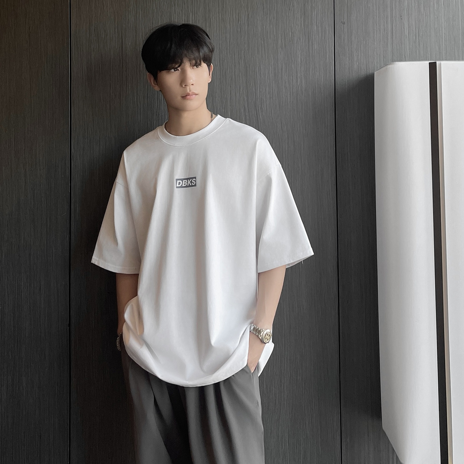 TX37-特P30控482025夏季新款韩版宽松圆领短袖t恤印花T恤潮流,男装T恤,电商A152