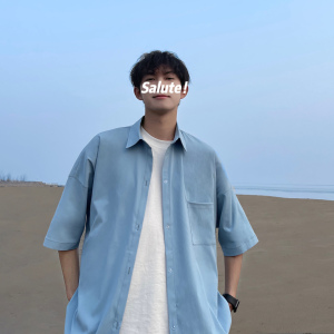 直播供货 短袖衬衫男宽松oversize衬衣 CS79-特P38图片