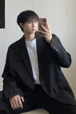休闲西服男春秋季宽松dk制服痞帅小西装外套大码XF130-P95加棉105，男装西服套装，电商A152
