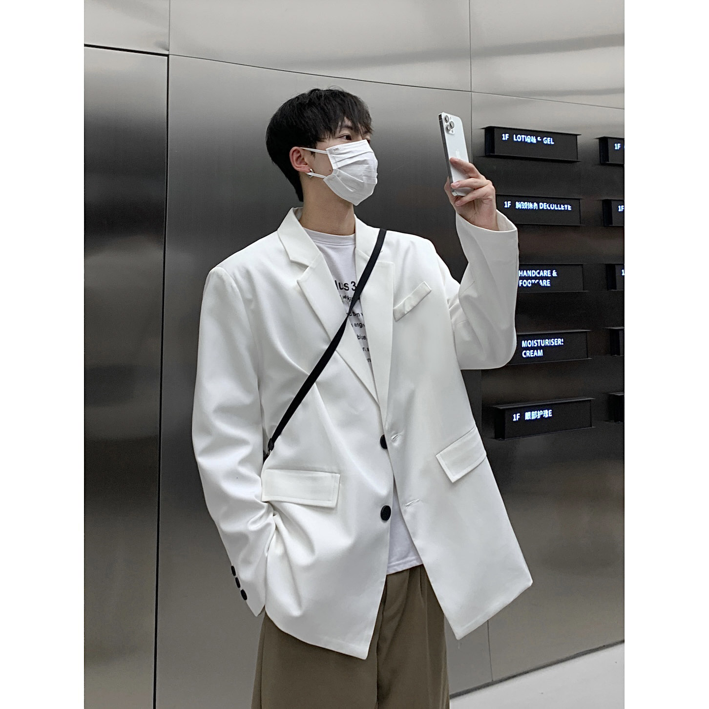 抖音品质 2022秋男女小西装男垫肩雅痞西服大码外套潮F130-P95