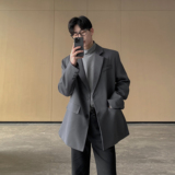 休闲西装外套男春秋痞帅正装潮流高级感大码港风西服男XF130-P95,男装西服套装,电商A152, 休闲西装外套男春秋痞帅正装潮流高级感大码港风西服男XF130-P95,男装西服套装,电商A152,