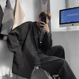 春装新款西服男生雅痞帅气小西装潮流宽松休闲单西外套F10-P80，男装西服套装，电商A152