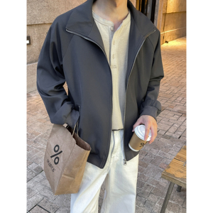 直播美式飞行夹克男秋季新款立领棒球服工装外套韩版F327-P98图片