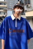 直播280克短袖t恤男夏季港风潮牌日系翻领polo衫半袖大码PL03-P45，男装T恤，电商A152