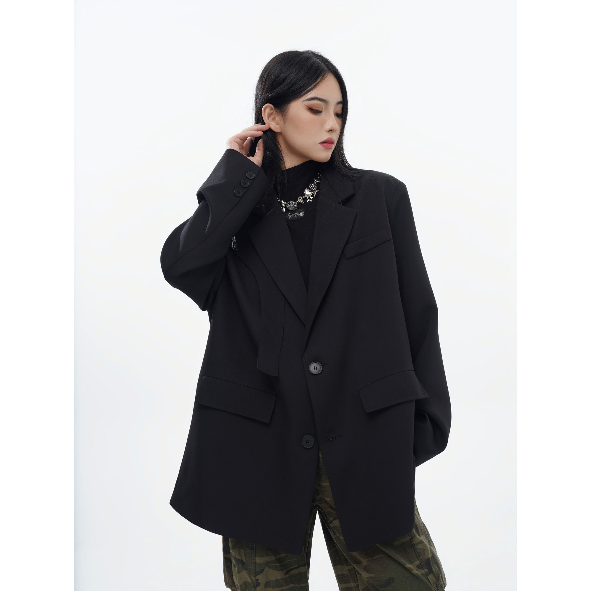 女装类目中性风小众宽松小西装外套男女F188-P95，男装西服套装，电商A152