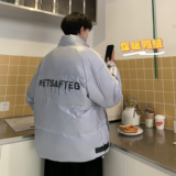 冬季潮流设计师宽松加厚羽绒服男短款日式街头保暖外套2203-P168，男装羽绒服，电商A152