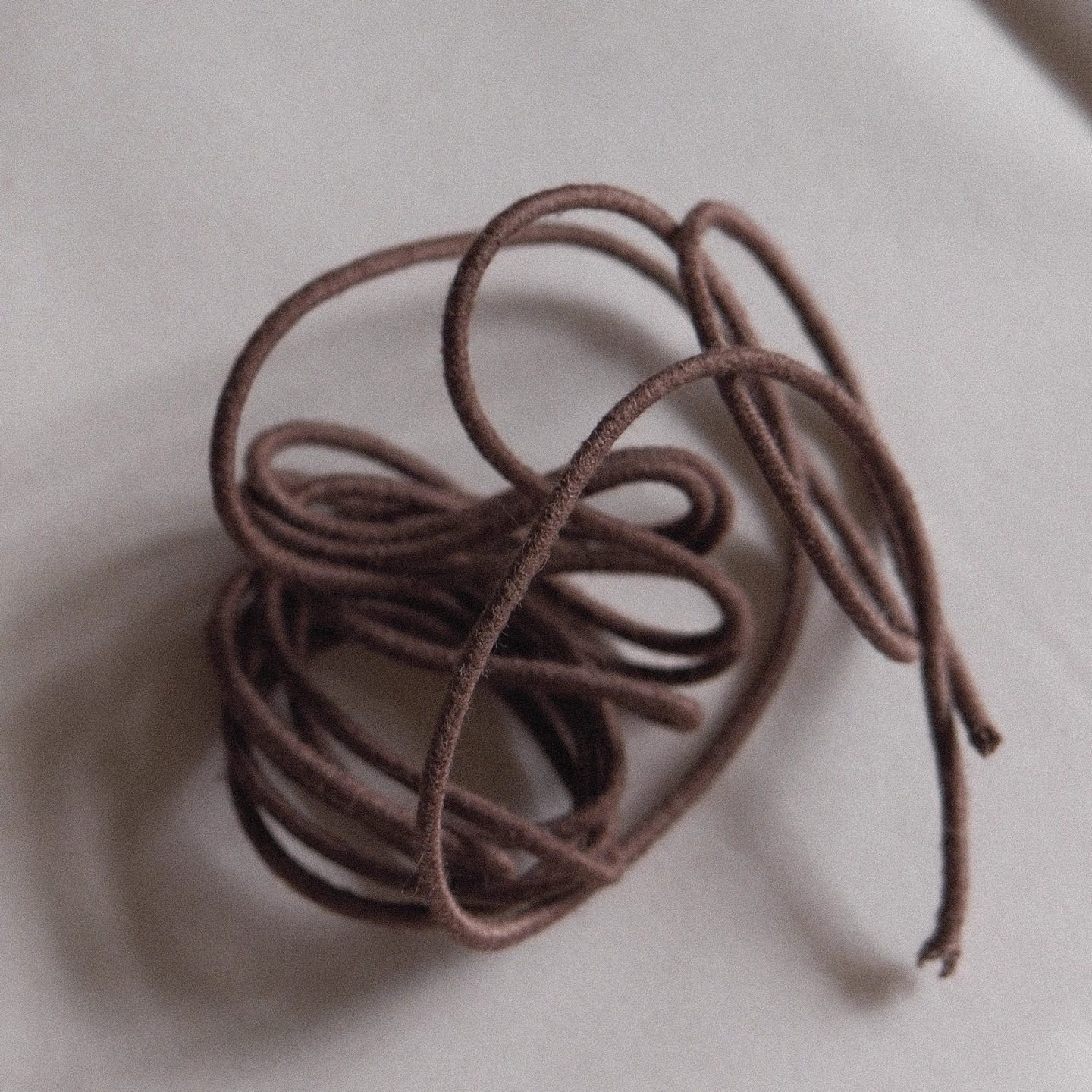 巧克力棕再生棉皮筋3mm