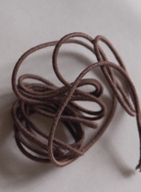 零散长 3mm粗英国Merchant and mills巧克力棕再生棉皮筋
