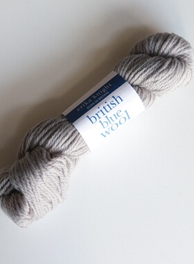 绝版25克55米英国ERIKA KNIGHT BRITISH BLUE WOOL蓝脸莱斯特羊毛