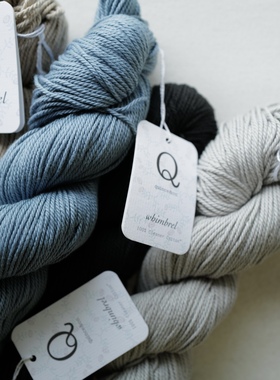 美国Quince柔而不塌清洁种植棉线  Whimbrel 1绞价100克 worsted