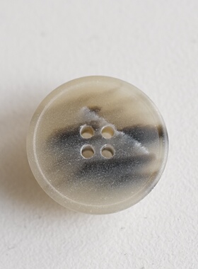 20mm1颗价英国Textile Garden环保再生纸仿牛角磨砂灰色纽扣