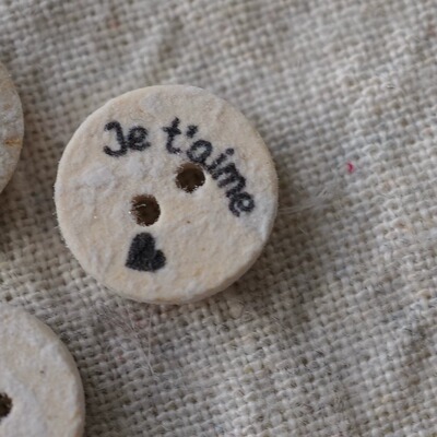 浪漫jet’aime我爱你和心纽扣