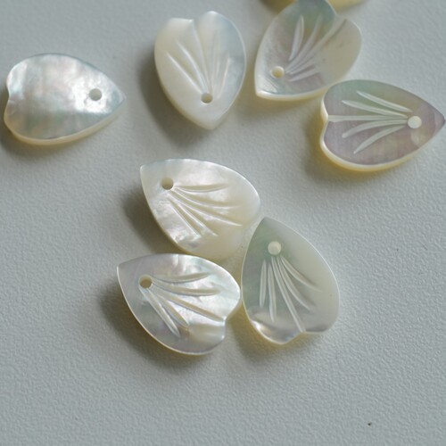 MOP珍珠母贝泪滴单孔吊饰