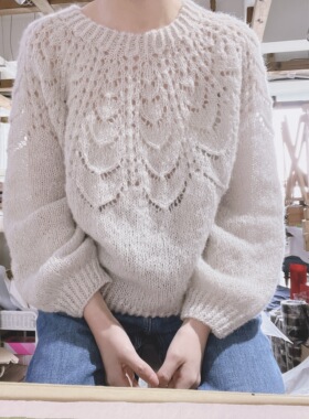 CIRRO非常轻柔香草蛋奶沙司毛衣DIY编织材料包可编织到胸围106cm