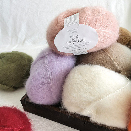 SANDNES SILK MOHAIR挪威进口真丝马海毛毛线 手编线织毛衣