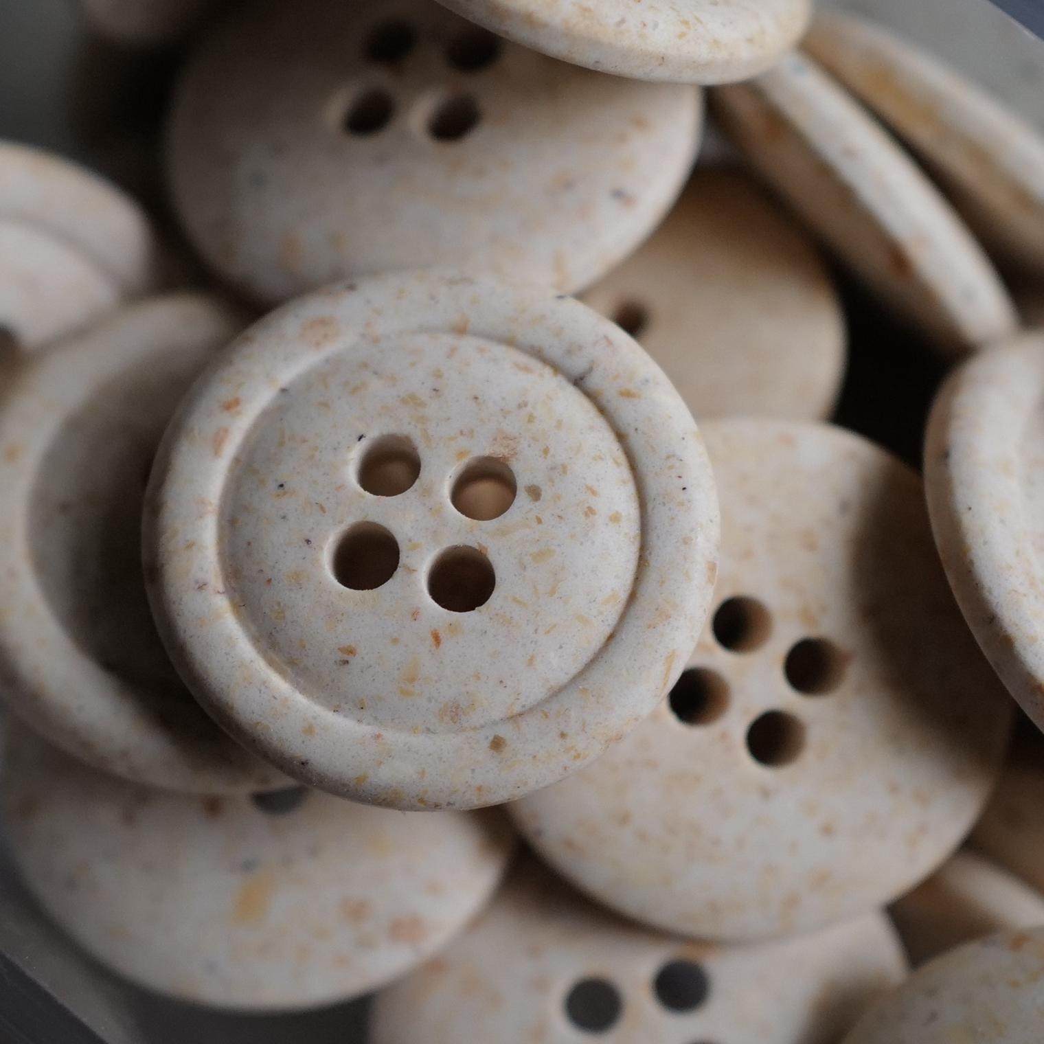 比安科环保可降解本米白色纽扣