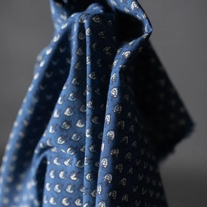 卡西迪靛蓝印度棉布115cm宽