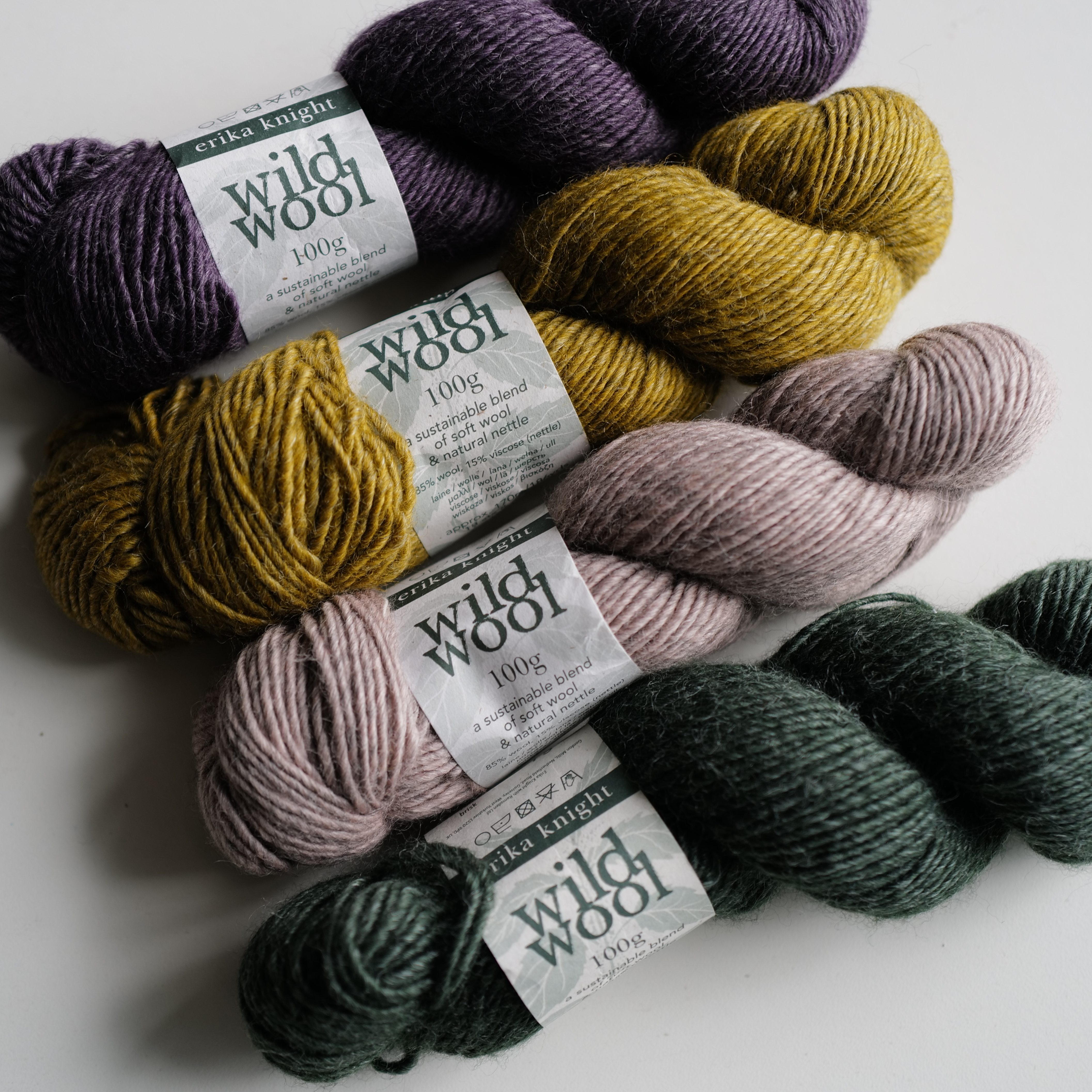 荨麻羊毛线100g阿兰粗度