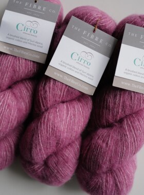 Pink Planet色50克225米英国The Fibre Co Cirro羊驼有机棉羊毛线