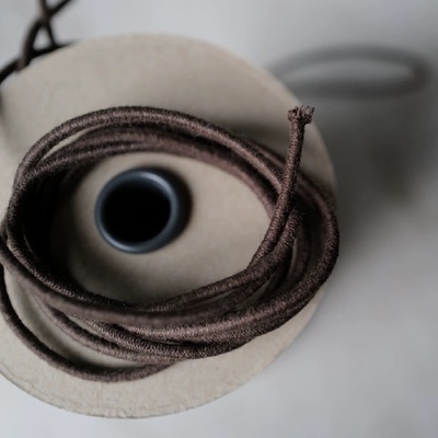 巧克力棕再生棉皮筋3mm粗