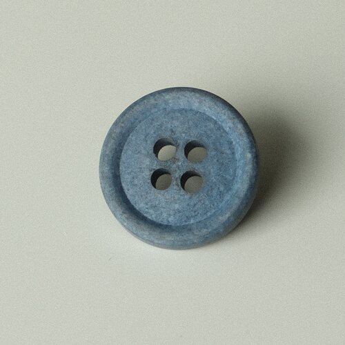 棉主成分风暴蓝色纽扣