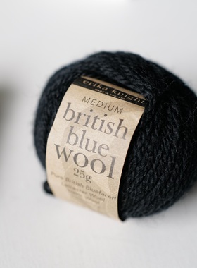 25克一团价英国ERIKA KNIGHT BRITISH BLUE WOOL蓝脸莱斯特羊毛