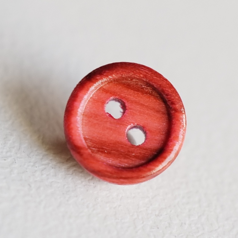 自然木纹橄榄木材质纽扣