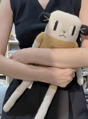 法国婴幼儿品牌Main Sauvage纯手工编织婴儿羊驼大号懒猴玩偶