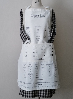 英国编织设计师Debbie Bliss编织术语测量尺等图案工作围裙成品